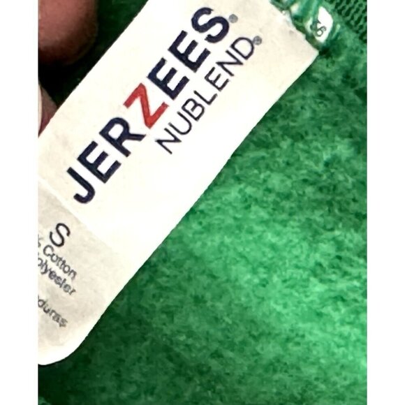 Retro Floral Bumble Bee Green Jerzees Sweatshirt Size Small - Picture 6 of 7